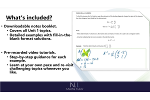 GCSE Further Maths Mastery: Unit 1 Revision Course (PURE) 