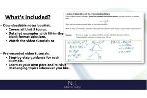 GCSE Further Maths Mastery: Unit 3: Revision Course (STATISTICS) 